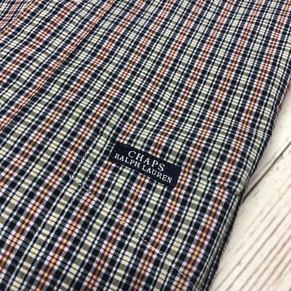 Men's Chaps Ralph Lauren Plaid Button Up LS Shirt - Picture 4 of 5
